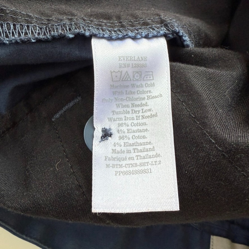 EVERLANE Chino 8.5" Shorts Mens 36 Blue Stretch Preppy Minimal Modern Summer - Picture 6 of 11